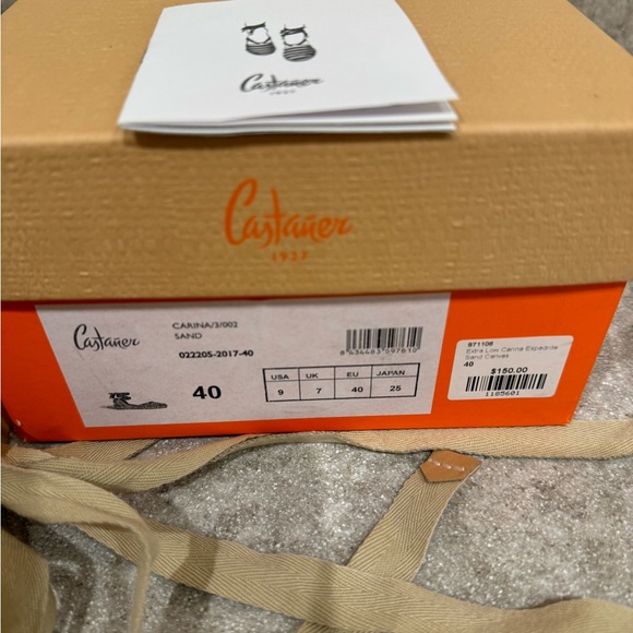 Castener Espadrilles Sand color size 9 - Picture 9 of 11